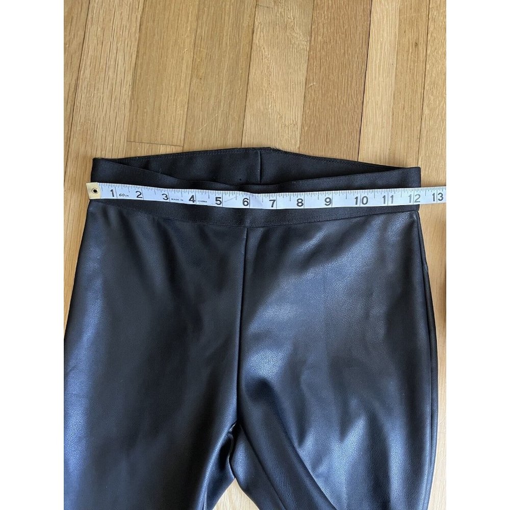 Emerson Fry XS Vegan Leather Leggings Pull On Pants Black women’s - Picture 3 of 16